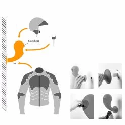 Support De Casque Ou Support Mural Coloré, 6 Pièces - Crazy Head By Myyour -Décoration D'intérieur portacasco o appendiabiti da parete colorato 6 pezzi crazy head by myyour 12