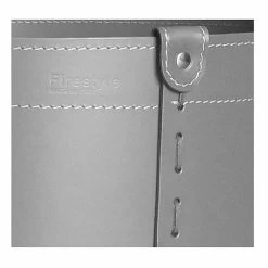 Porte-bûches Cylindrique En Cuir Régénéré Avec Roues Tonda Firestyle -Décoration D'intérieur portalegna cilindrico in cuoio rigenerato con ruote tonda firestyle 3