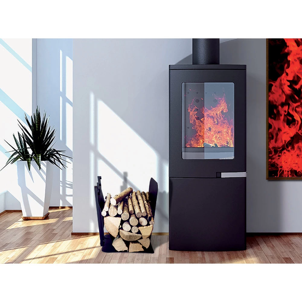 Porte-bûches D'intérieur En Acier Avec 3 Accessoires Made In Italy - Nelumbo 7 Porte-bûches D'intérieur En Acier Avec 3 Accessoires Made In Italy - Nelumbo – Image 5