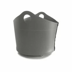 Porte-bûches De Design Moderne En Cuir Cadin, Fait En Italie -Décoration D'intérieur portalegna da interno in cuoio con ruote dal design moderno cadin 8