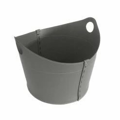 Porte-bûches De Design Moderne En Cuir Cadin, Fait En Italie -Décoration D'intérieur portalegna da interno in cuoio con ruote dal design moderno cadin 9