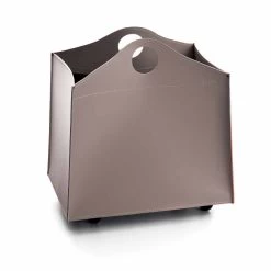 Conception Portalegna Cuir Anthracite Avec Des Roues WoodBag