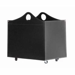Portalegna Cuir Reconstitué Avec Des Roues WoodBag Fabriquées En Italie 21 Portalegna Cuir Reconstitué Avec Des Roues WoodBag Fabriquées En Italie -Décoration D'intérieur portalegna in cuoio rigenerato con ruote woodbag made in italy 21