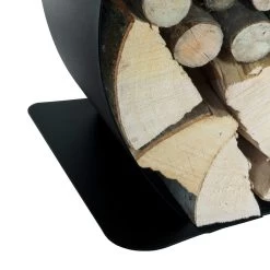 Porte-Bois De Chauffage Interne En Acier Peint Fabriqué En Italie - Leopoldo -Décoration D'intérieur portalegna interno in acciaio verniciato realizzato in italia leopoldo 2