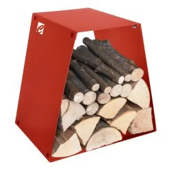 Porte-bûches De Sol Moderne En Acier Peint Made In Italy - Demetra -Décoration D'intérieur portalegna moderno da terra in acciaio verniciato made in italy demetra 5