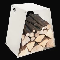 Porte-bûches De Sol Moderne En Acier Peint Made In Italy - Demetra -Décoration D'intérieur portalegna moderno da terra in acciaio verniciato made in italy demetra 6