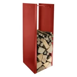 Porte-bûches Moderne En Acier Peint Fabriqué En Italie - Patrik -Décoration D'intérieur portalegna moderno in acciaio verniciato realizzato in italia patrik 5