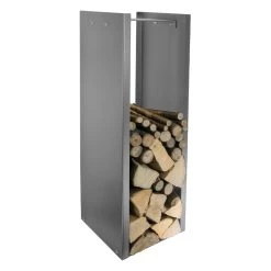 Porte-bûches Moderne En Acier Peint Fabriqué En Italie - Patrik