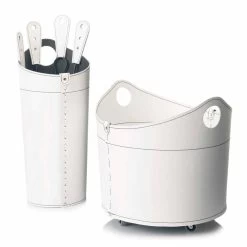 Porte-bois, Porte-fer Et Fers Pour Cuir Nicad, Fabriqué En Italie -Décoration D'intérieur portalegna portaferri e ferri per camino in cuoio nicad made in italy 15