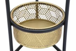 Support De Pot Rond En Fer Double Au Design Moderne - Addie 11 Support De Pot Rond En Fer Double Au Design Moderne - Addie -Décoration D'intérieur portavasi doppio rotondo in ferro di design moderno addie 3