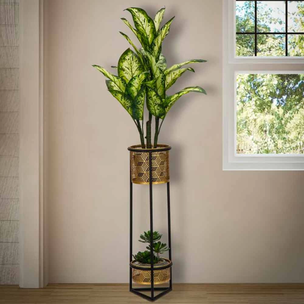 Support De Pot Rond En Fer Double Au Design Moderne - Addie 7 Support De Pot Rond En Fer Double Au Design Moderne - Addie – Image 5