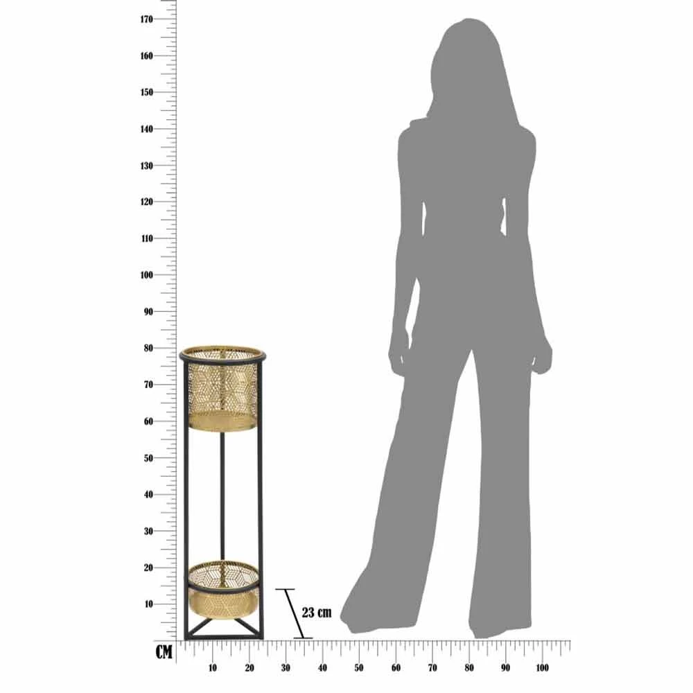 Support De Pot Rond En Fer Double Au Design Moderne - Addie 8 Support De Pot Rond En Fer Double Au Design Moderne - Addie – Image 6