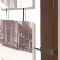 Tableau De Design Moderne Décoré à La Main Mark, Fait En Italie -Décoration D'intérieur quadro con pannelli sospesi su corde decorati a mano mark 1