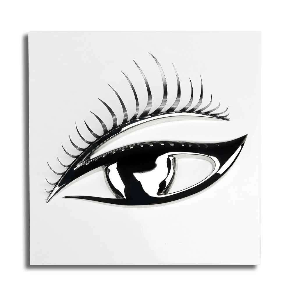 Cadre Artisanal Moderne En Bois, Acier Et Résine Fabriqué En Italie - Eye 5 Cadre Artisanal Moderne En Bois, Acier Et Résine Fabriqué En Italie - Eye – Image 3