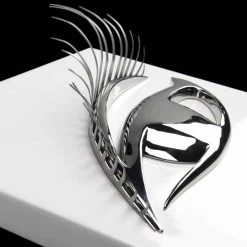 Cadre Artisanal Moderne En Bois, Acier Et Résine Fabriqué En Italie - Eye 11 Cadre Artisanal Moderne En Bois, Acier Et Résine Fabriqué En Italie - Eye -Décoration D'intérieur quadro moderno artigianale in legno acciaio e resina made in italy occhio 3