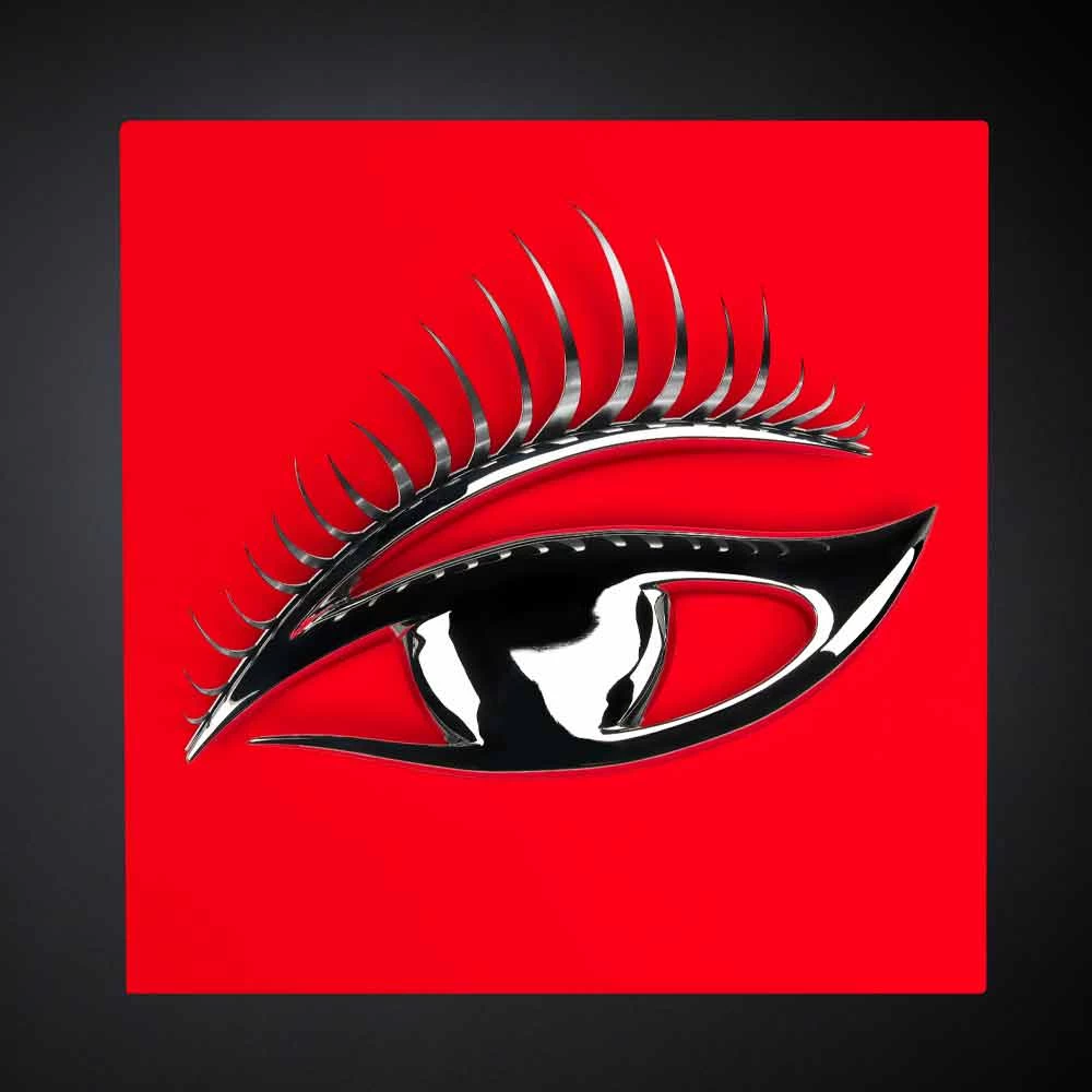 Cadre Artisanal Moderne En Bois, Acier Et Résine Fabriqué En Italie - Eye 3 Cadre Artisanal Moderne En Bois, Acier Et Résine Fabriqué En Italie - Eye