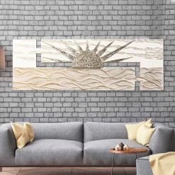 Tableau Moderne Avec Décorations En Résine Dan, Fait En Italie