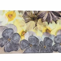 Tableau Florale Moderne Avec Pétales Décorées à La Main Ramos -Décoration D'intérieur quadro moderno floreale con petali materici decorati a mano ramos 2