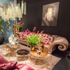 Tableau Sur Toile Moderne Imprimé Avec Décoration à La Feuille D'or Made In Italy - Vinci -Décoration D'intérieur quadro moderno in tela stampata con decoro in foglia oro made in italy vinci 2