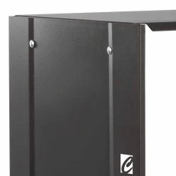 Support Bois De Chauffage Rectangulaire Pour L'intérieur En Acier Noir - Solano -Décoration D'intérieur rettangolo nero 75 portalegna design per camino da interno in acciaio 2