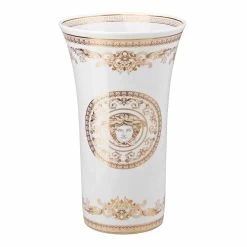 Rosenthal Versace Medusa Gala Vase Design En Porcelaine H 34cm