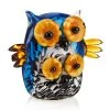 Sculpture En Cristal De Couleur Hibou Avec Un Design Luxueux De Chiot - Felipe -Décoration D'intérieur scultura in cristallo colorato gufo con cucciolo design di lusso fellipe