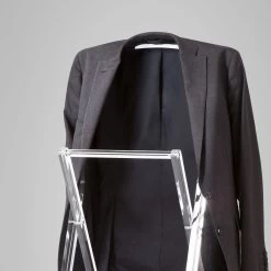 Valet De Chambre Pliant En Cristal Acrylique Transparent - Stecla 8 Valet De Chambre Pliant En Cristal Acrylique Transparent - Stecla -Décoration D'intérieur servomuto da camera pieghevole in cristallo acrilico trasparente stecla 2