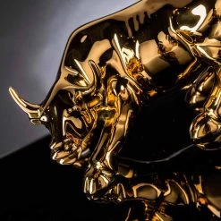 Ornement En Céramique Fait Main En Forme De Taureau Fabriqué En Italie - Bulino -Décoration D'intérieur soprammobile a forma di toro in ceramica lavorata a mano made in italy bulino 4