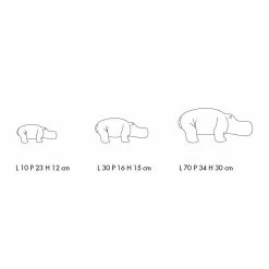 Ornements En Céramique En Forme D'hippopotame, Fabriqués En Italie - Savage 13 Ornements En Céramique En Forme D'hippopotame, Fabriqués En Italie - Savage -Décoration D'intérieur soprammobili in ceramica a forma di ippopotamo made in italy savage 4