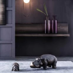 Ornements En Céramique En Forme D'hippopotame, Fabriqués En Italie - Savage 12 Ornements En Céramique En Forme D'hippopotame, Fabriqués En Italie - Savage -Décoration D'intérieur soprammobili in ceramica a forma di ippopotamo made in italy savage 5