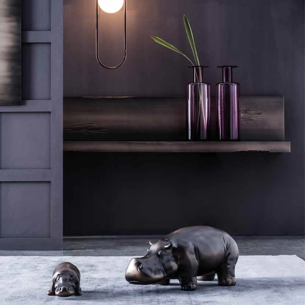 Ornements En Céramique En Forme D'hippopotame, Fabriqués En Italie - Savage 7 Ornements En Céramique En Forme D'hippopotame, Fabriqués En Italie - Savage – Image 5