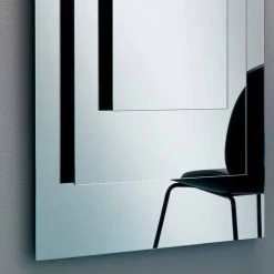 Miroir Mural à Trois Couches Et Structure Noire Design Italien - Plaudio -Décoration D'intérieur specchiera a muro a tre strati e struttura nera design italiano plaudio 2