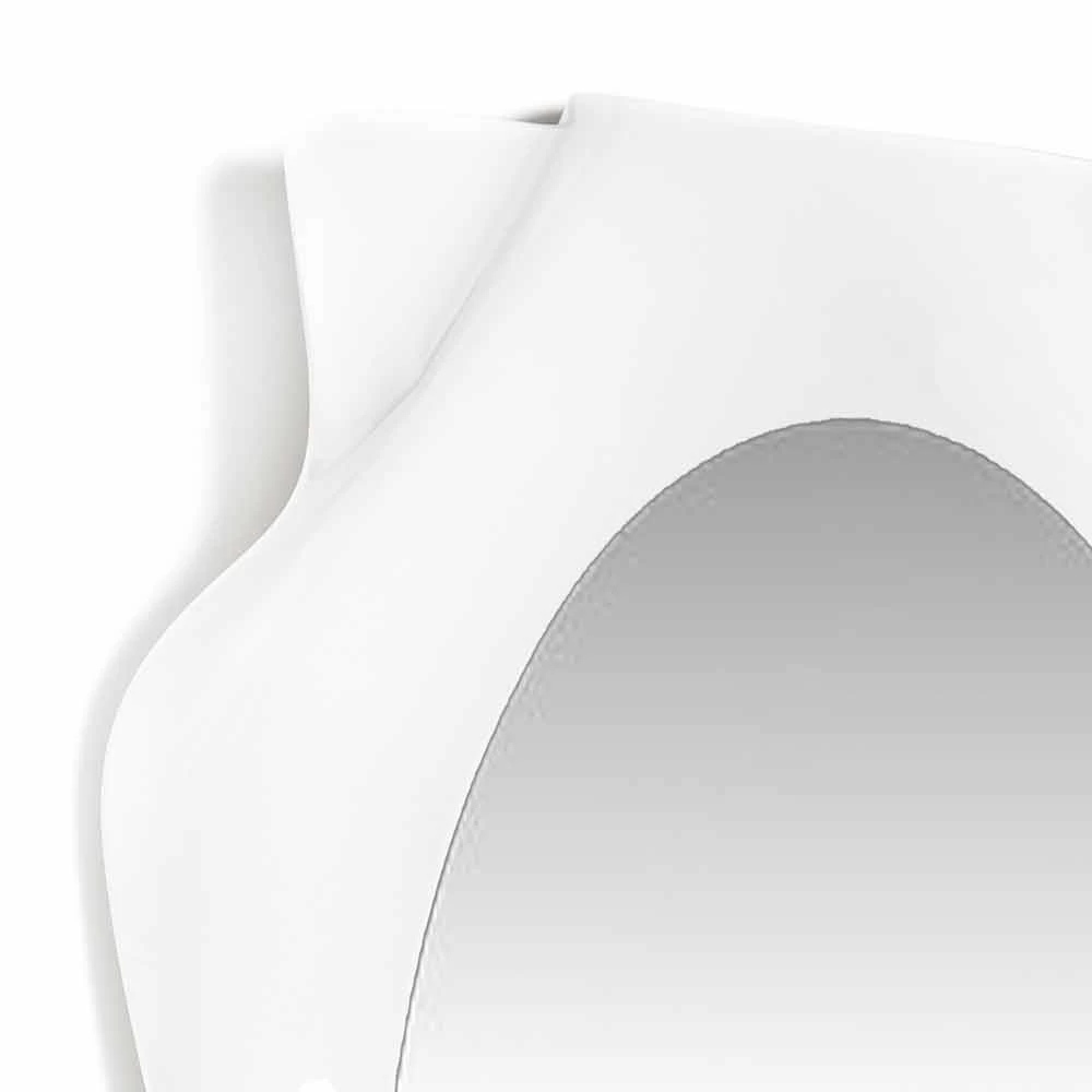 Miroir De Design Moderne Blanc Lait Diva, Fait En Italie 6 Miroir De Design Moderne Blanc Lait Diva, Fait En Italie – Image 4
