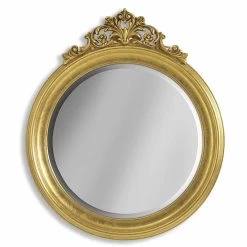 Miroir Mural En Bois Et Résine Ayous, Fait à La Main En Italie, Elia