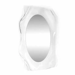 Miroir De Design Moderne Transparent Diva, Fait En Italie -Décoration D'intérieur specchiera a muro trasparente design moderno diva made in italy 2