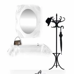 Miroir De Design Moderne Transparent Diva, Fait En Italie