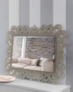 Miroir Mural Rectangulaire Au Design Moderne En Plexiglas Tortora - Selly 9 Miroir Mural Rectangulaire Au Design Moderne En Plexiglas Tortora - Selly -Décoration D'intérieur specchiera a parete rettangolare di design moderno in plexiglass tortora selly 3