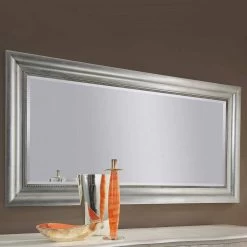Miroir Mural Argent / Or En Bois Fait Main En Italie Alessandro