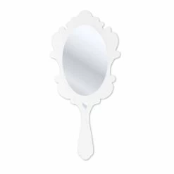 Miroir Blanc Avec Cadre Décoré Neve, Fait En Italie 6 Miroir Blanc Avec Cadre Décoré Neve, Fait En Italie -Décoration D'intérieur specchiera da parete bianca con cornice decorata neve made in italia 1