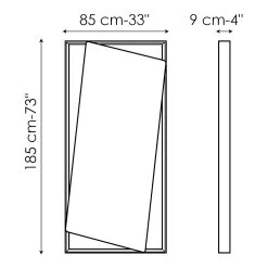 Miroir Mural Avec Structure En Bois Fabriqué En Italie - Bonaldo Hang Up -Décoration D'intérieur specchiera da parete con struttura in legno made in italy bonaldo hang up 7