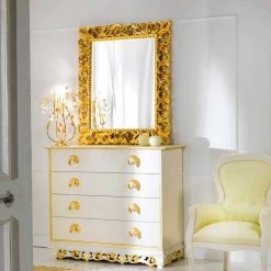 Miroir Mural De Design Classique Ives, 100x120cm -Décoration D'intérieur specchiera da parete design classico ives 100x120 cm 3