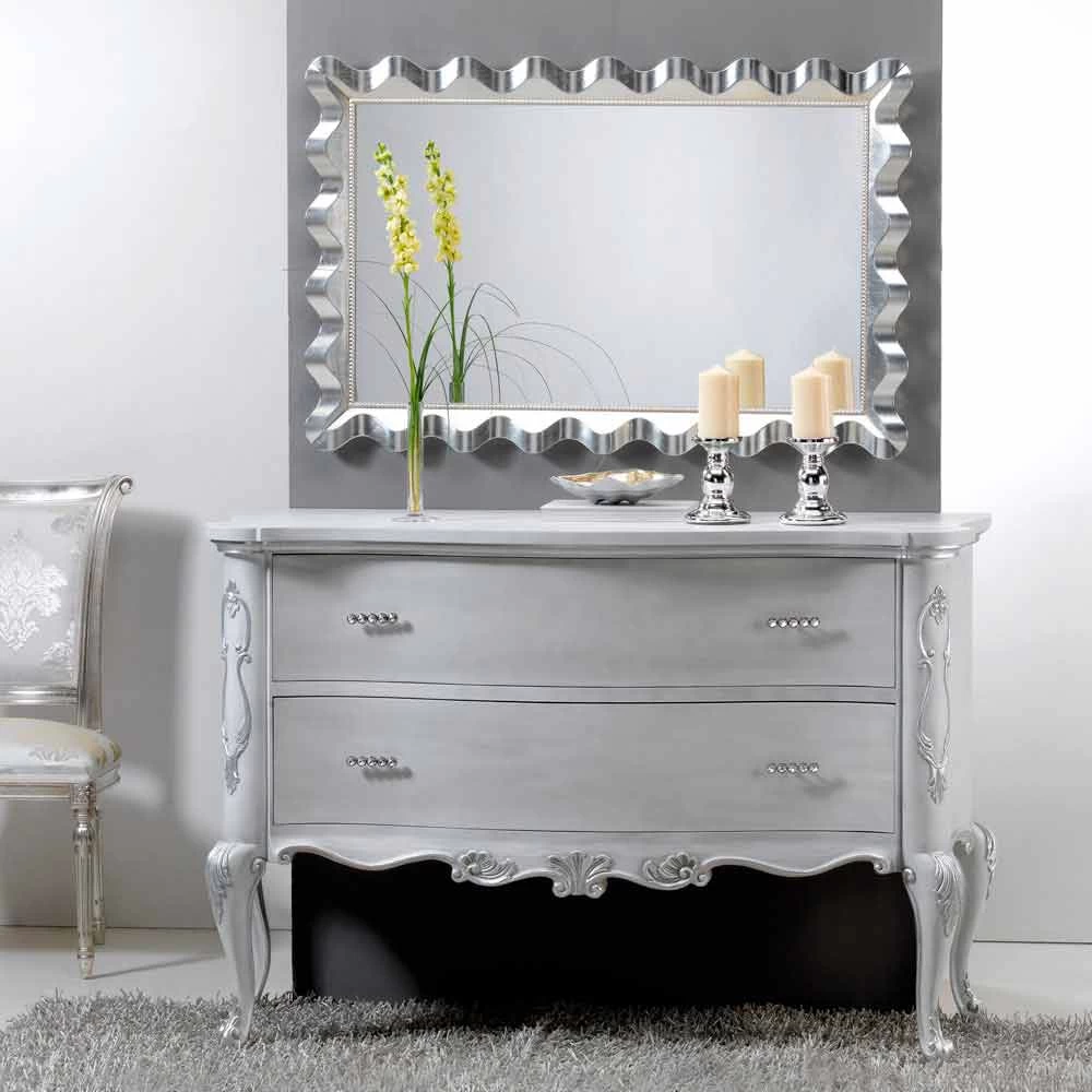 Miroir Murale Design Moderne Décoré Avec Perle Lane 6 Miroir Murale Design Moderne Décoré Avec Perle Lane – Image 4