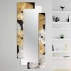 Miroir Mural Avec Décoration Floral Daiano, Fait à La Main En Italie -Décoration D'intérieur specchiera da parete di design a doppia elle fatta in italia daiano