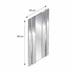 Miroir Mural Design Moderne En Verre Et Métal Fabriqué En Italie - Pallino -Décoration D'intérieur specchiera da parete di design moderno in vetro e metallo made in italy pallino 9