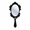 Miroir Noir Avec Cadre Décoré Neve, Fait En Italie -Décoration D'intérieur specchiera da parete nera con cornice decorata neve made in italia 1