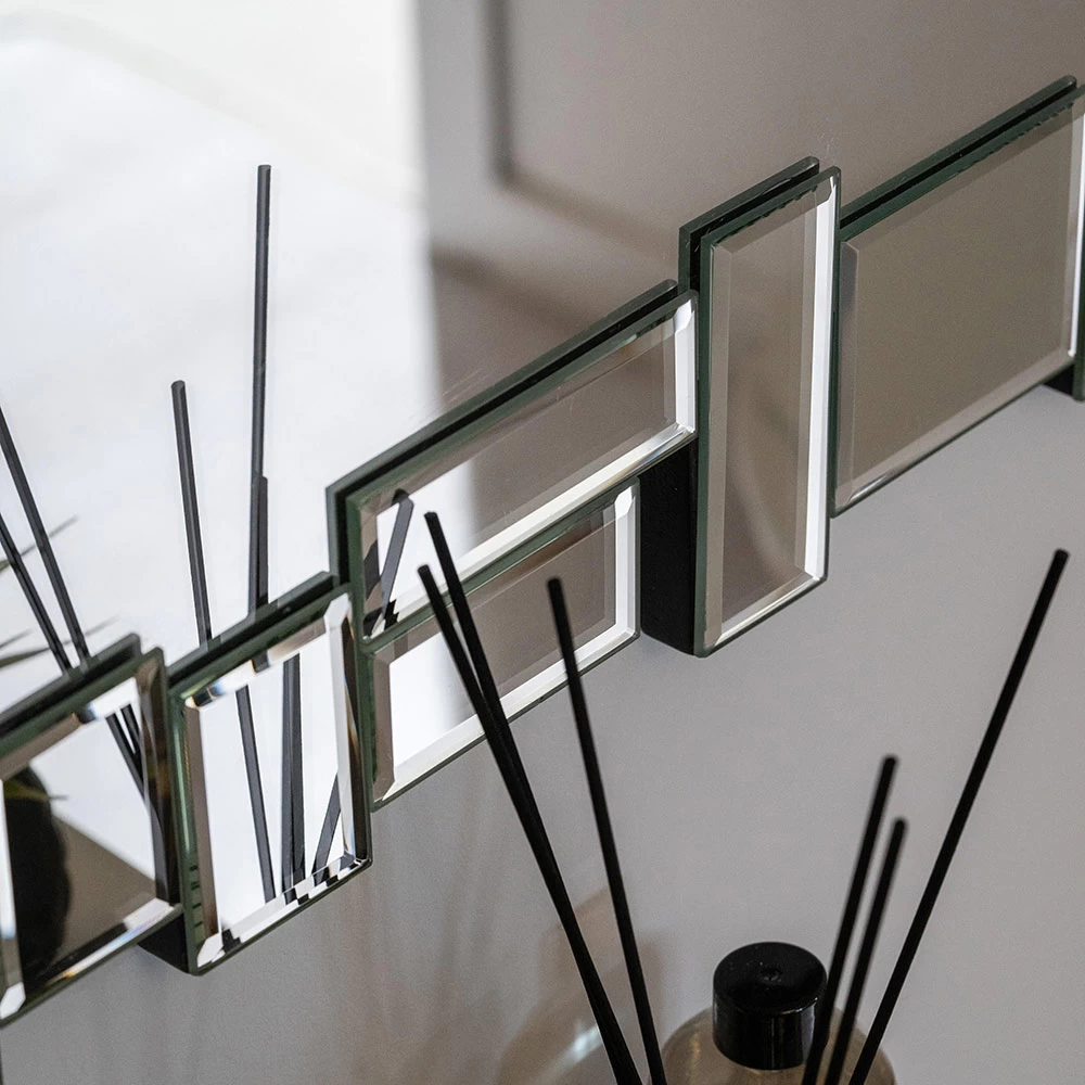 Miroir Mural Rectangulaire Avec Cadre En Verre Façonné - Norbo 7 Miroir Mural Rectangulaire Avec Cadre En Verre Façonné - Norbo – Image 5