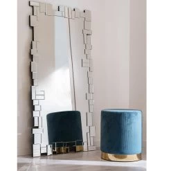 Miroir Mural Rectangulaire Avec Cadre En Verre Façonné - Norbo 19 Miroir Mural Rectangulaire Avec Cadre En Verre Façonné - Norbo -Décoration D'intérieur specchiera da parete rettangolare con cornice sagomata in vetro norbo 5