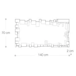 Miroir Mural Rectangulaire Avec Cadre En Verre Façonné - Norbo 20 Miroir Mural Rectangulaire Avec Cadre En Verre Façonné - Norbo -Décoration D'intérieur specchiera da parete rettangolare con cornice sagomata in vetro norbo 6