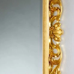 Miroir De Sol /mural De Design Avec Finissage Feuille D'or Mata -Décoration D'intérieur specchiera da terra parete di design con finitura foglia oro mata 2