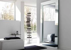 Miroir Sur Pied Rectangulaire Design Moderne Fabriqué En Italie - Salamina -Décoration D'intérieur specchiera da terra rettangolare di design moderno made in italy salamina 3